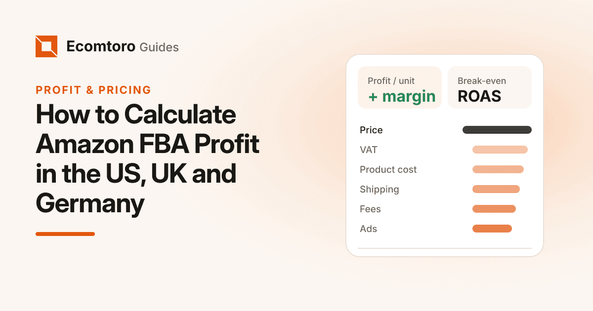 How to Calculate Amazon FBA Profit in the US, UK and Germany